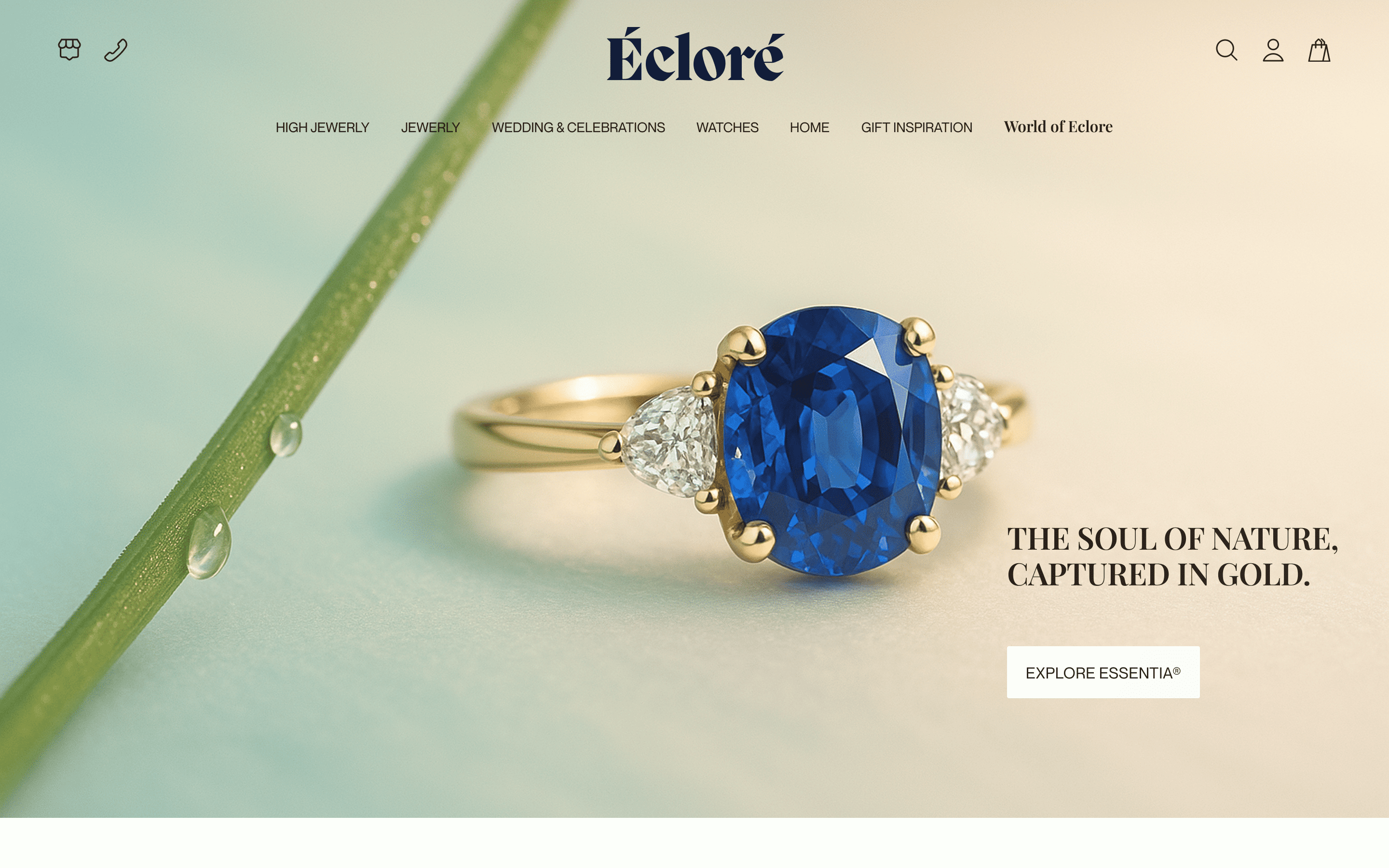 ECLORÉ — Contemporary Fine Jewelry Brand accessories branding clean layout ecommerce fashion ecommerce jewelry ecommerce jewelry store jewerlybrand logo minimal design premium ui ui ux webdesign webshop