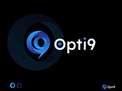 Opti9 Logo Design branding logo logo design logo designer logo mark logo modern branding logo modern design medern mark modern letter logo design modern logo design
