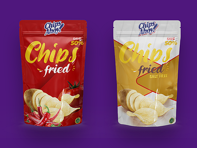 Chips Packaging Design - PhotoShop branding graphic design illustration packa packaging design