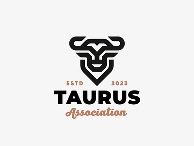 Taurus bull concept design logo taurus