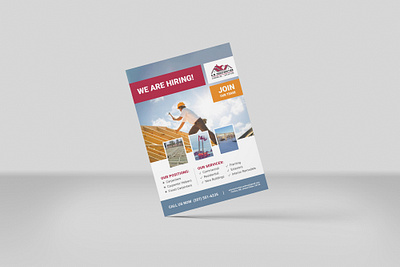 A5 flyer design brochure construction design flyer graphic design hiring layout print design