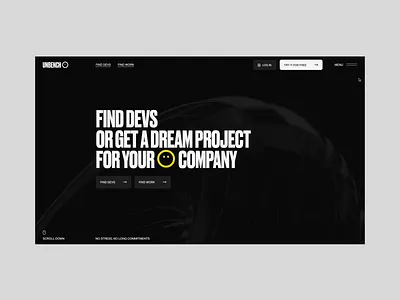 Unbench about grid home page interaction minimalism requests typography ui ux webdesign