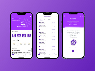 Islamic App UI Design app design app ui design educational app ui graphic design ios app ios app ui islamic app mobile app ui social app ui ui ui design user interface ux