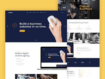 Multipurpose Multiple Pages HTML Template - Arden startup