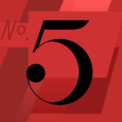 Countdown Series: #5 charles demuth design graphic design illustration logo typography vector