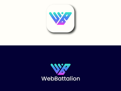WebBattalion Logo, Logo, Logo design, Business logo, WB logo business logo logo minimalist logo typography logo wb letter logo wb logo wb modern logo