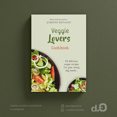Veggie Lovers Cookbook - Cover design book cover design cookbook veggie