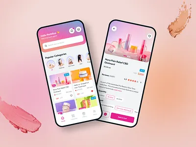 Beauty Cosmetics Ecommerce App Official UI Design affinity design app app design app ui beauty app beauty ui branding clean ui cosmetics design ecommerce graphic design illustration modern product design trend ui uidesign user interface uxdesign