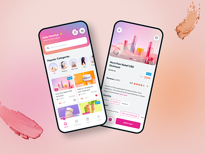 Beauty Cosmetics Ecommerce App Official UI Design affinity design app app design app ui beauty app beauty ui branding clean ui cosmetics design ecommerce graphic design illustration modern product design trend ui uidesign user interface uxdesign