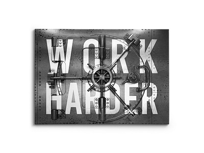 Work Harder Vault branding canvas design graphic design illustration logo mock up mockup photoshop ui