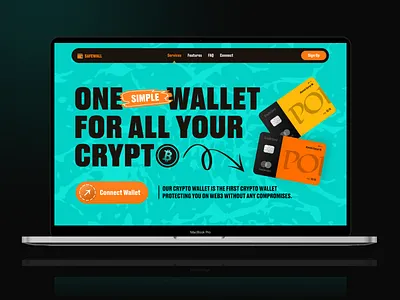 Crypto Landing Page blockchain colorful crypto crypto card crypto landing page crypto wallet crypto website cryptocurrency defi landing page template ui design ux design web design web3 website