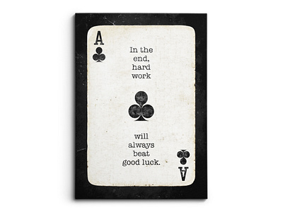 Always Beats Good Luck - Ace Of Clubs branding canvas design graphic design illustration logo mock up mockup photoshop ui