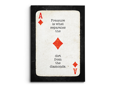 Dirt From The Diamonds - Ace Of Diamonds branding canvas design graphic design illustration logo mock up mockup photoshop ui