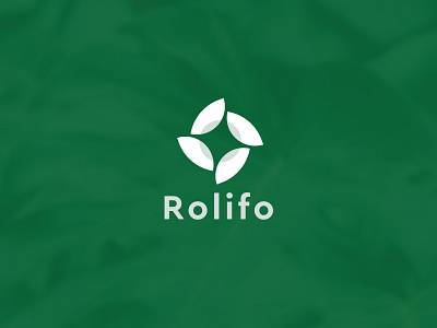 Rolifo brand brand design brand identity branddesigner branding branding design design graphic design green illustration leaf logo logodesigner loop round ui white