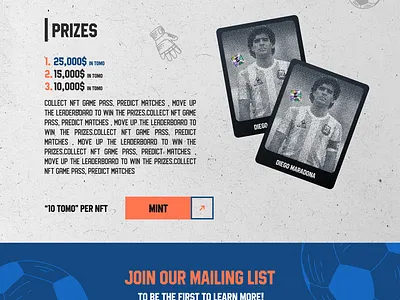 Tezuka WorldCup - Landing UI