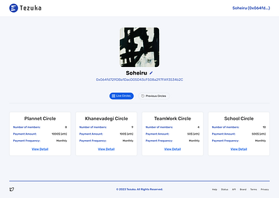Tezuka LP - Dashboard UI