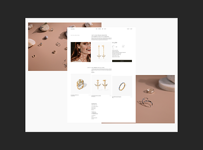 MORSION branding e commerse jewellery jewelry minimalism store typography ui web design website