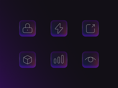 Gradient Icon Styles ai design analysis benefits build data features gradient gradient icon gradient style gradient website holographic icon icon set illustration powerful secure transperent icon ui website design