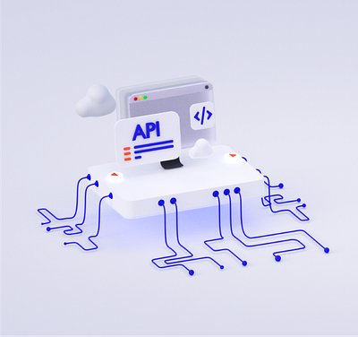 API Service 3d blender branding graphic design illustration modeling photoshop