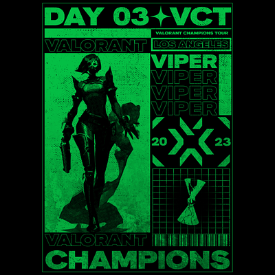 Valorant Champions 2023 - Day 3 art artwork poster valorant vct
