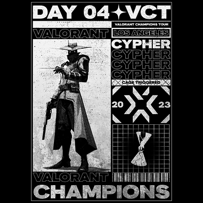 Valorant Champions 2023 - Day 4 art artwork poster valorant vct
