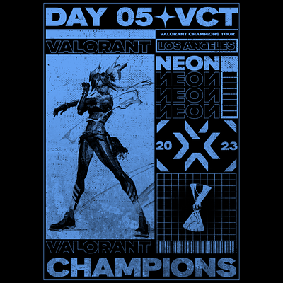 Valorant Champions 2023 - Day 5 art artwork poster valorant vct