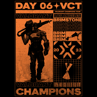 Valorant Champions 2023 - Day 6 art artwork poster valorant vct
