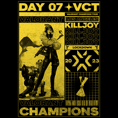 Valorant Champions 2023 - Day 7 art artwork poster valorant vct