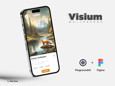 Visium - Wallpaper App app mobile branddesign branddesigner branding design graphic design identidade visual logo mobile mobile app mobile ui ui ui brand ui design ui mobile ui trend ui trends ux design vector