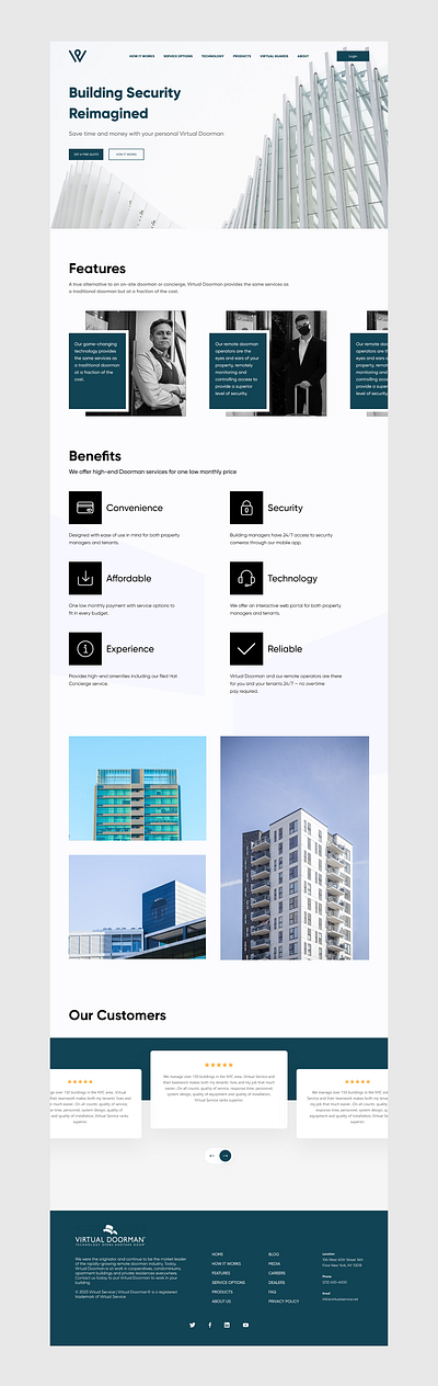 Virtualdoorman for Real estate Development branding graphic design logo ui