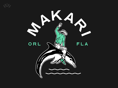 MAKARI • Merch apparel badge band merch branding dolphin florida illustration makari merch metal merch metalcore pop punk vanguard