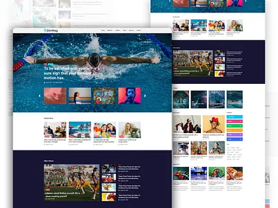 SlimMag - Blog & Minimal Magazine blog figma landingpage magazine minimal news ui design