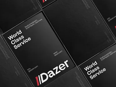 Dazer brand branding design layout logo