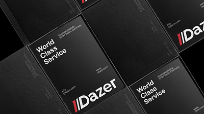 Dazer brand branding design layout logo