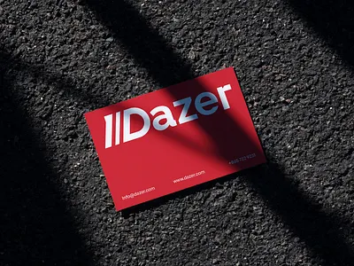 Dazer branding card design layout logo logos