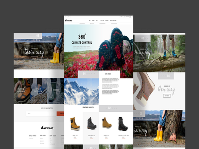 Viking Shoes Web branding design graphic design shoes ui ux ui ux design web design