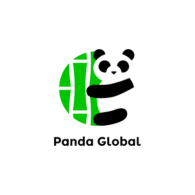 Panda Global | Daily Logo Challenge Day 3 | #dailylogochallenge branding dailylogochallenge design graphic design illustration logo logo design typography vector