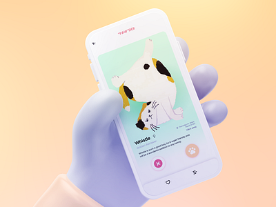 Pet Adoption App animation app graphic design petapp ui ux