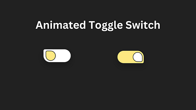 Animated Toggle Switch in Pure CSS coding css design frontend input button ui ux web web development