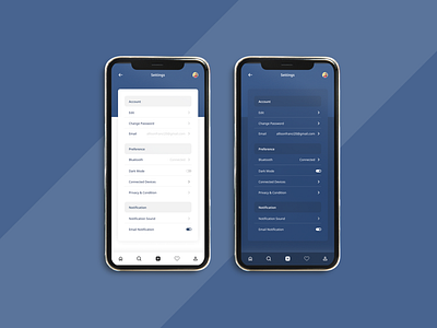 USER PROFILE SETTINGS - DAILY UI #007 100daysofuidesign app design dailydesign dailyui designpractice mobileui setting ui uidesign userprofile ux