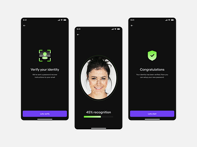Face verification process UI Design by Md Manjurul Islam on Dribbble