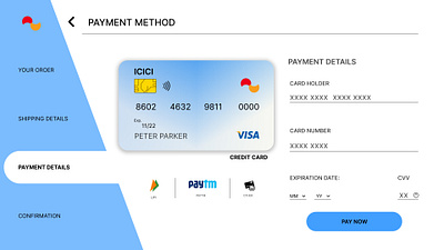 Credit Card Checkout dailyui001 design interface payment detail payment ui ui ui design uiux
