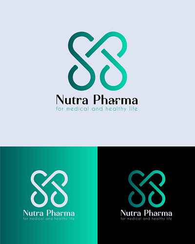 Nutra Pharma Medical Logo brand identity branding cosmetic graphic design logo logo design medical