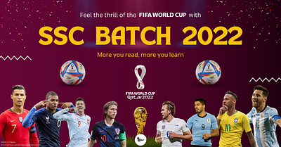 World Cup themed Facebook group cover design graphic design