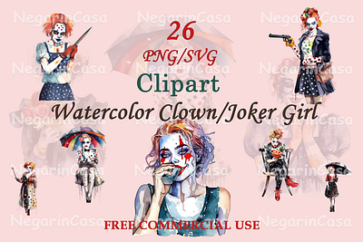 Clown/Joker Girl design graphic design