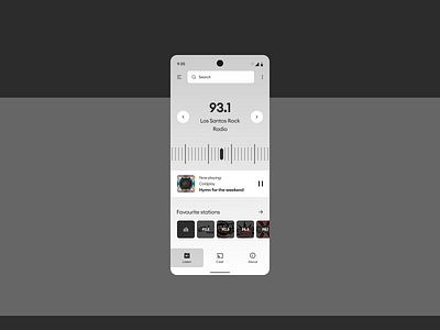 Radio App UI Design app design app ui appdesign fm radio fm radio app mobile radio app mobileappdesign mobiledesign modern ui radio app radio ui ui ui design userinterface