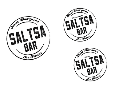 Saltsa Bar Logo - Client Work branding fast food illustrator logo restaurant