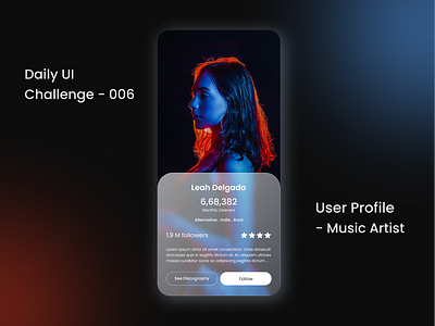 Daily UI Challenge - 006 appdesign daily dailyui design glassmorphism graphic design ui uitrends uiuxdesign ux uxdesign