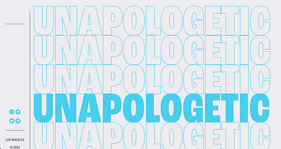 Unapologetic Projects logo web design