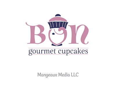 Bon Gourmet Cupcakes - cupcake logo branding design graphic design illustration logo vector
